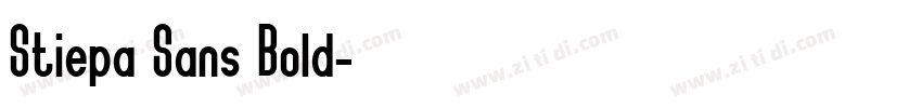 Stiepa Sans Bold字体转换